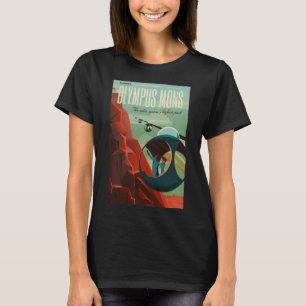 Camiseta Mars Olympus Mons Maior Sistema Solar de Vulcão