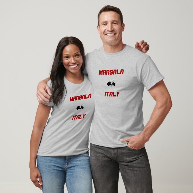Camiseta Marsala, Itália Patinete (Unissex)