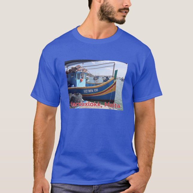 Camiseta Marsaxlokk Barcos De Pesca Malta (Frente)