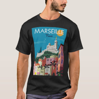 Camiseta Marselha Notre Dame De La Garde Poster
