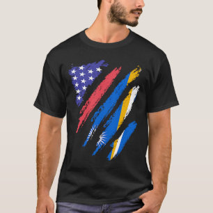 Camiseta Marshall Islands American Patriot Grown Heart Flag