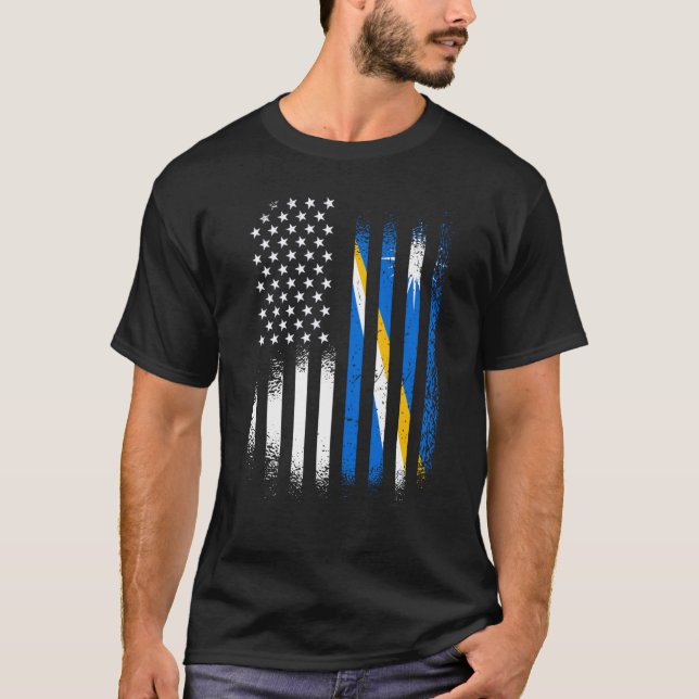 Camiseta Marshall Islands American Patriot Grown USA Flags  (Frente)