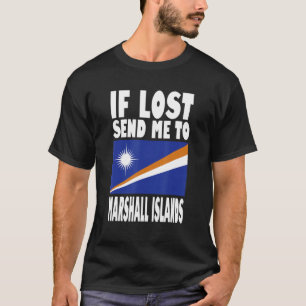 Camiseta Marshall Islands Flag Design Se perdido me envie p