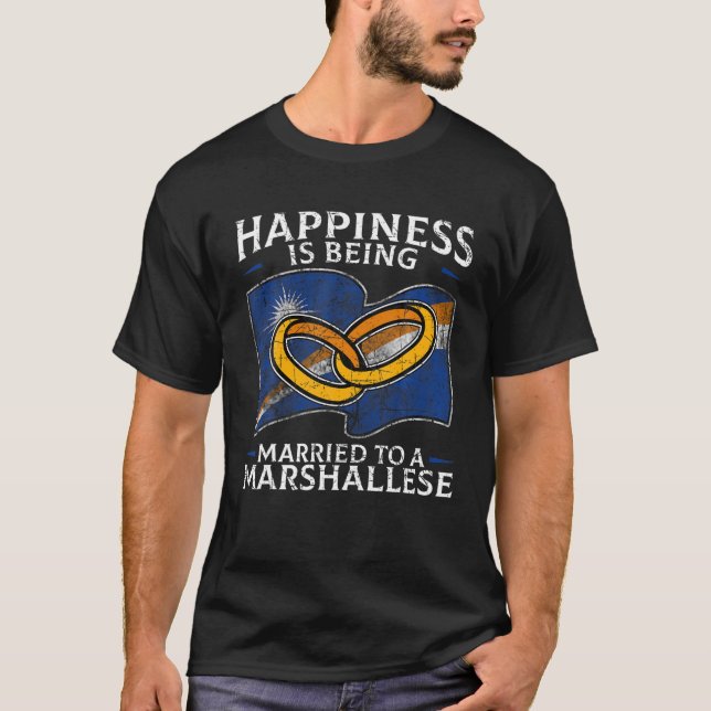 Camiseta Marshallese Casamento Marshall Islands Wedding Mar (Frente)