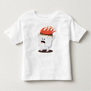 Camiseta Marshmallow flamejante