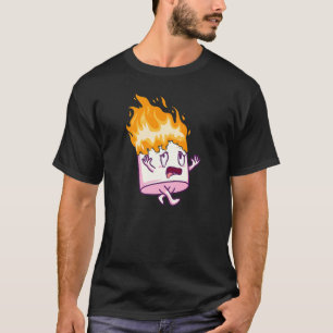 Camiseta Marshmallow On Fire S'mores Acampando Campfire Smo