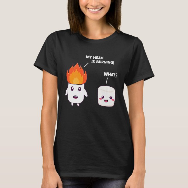 Camiseta Marshmallow Roaster Smore Camping Smore Station Ca (Frente)