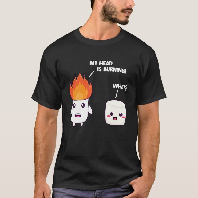 Camiseta Marshmallow Roaster Smore Camping Smore Station Ca (Frente)