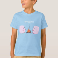 Marshmallows cor-de-rosa lindos por desenhos anima