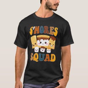 Camiseta Marshmallows de S'mores Esquadrão de S'mores Acam