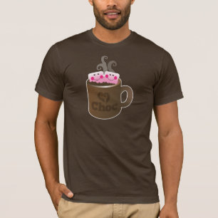 Camiseta marshmallows do chocolate quente