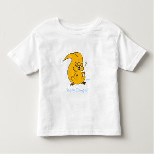 Camiseta Marshmallows: Feliz Camponês de Esquilo de Cartoon