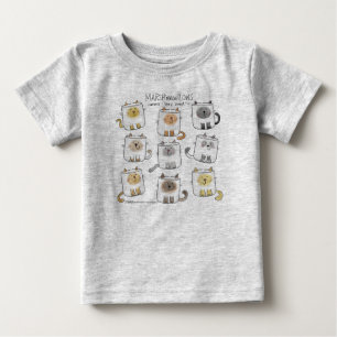 Camiseta MarSHmeowLOWS Whimsical Wordplay Cat Marshmallows