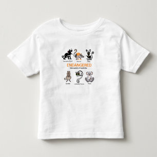 Camiseta MARSUPIAIS - Vida selvagem - Animais ameaçados -