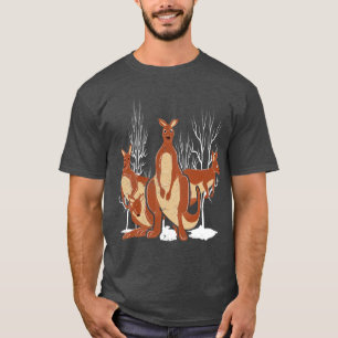 Camiseta Marsupial Austrália Backpacker Zoo Animal Kangaroo