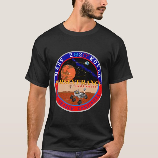 Camiseta Marte 2020 - Perseverança (Frente)