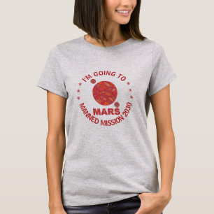 Camiseta Marte, A Diversão Do Sistema Solar Do Geek Espacia