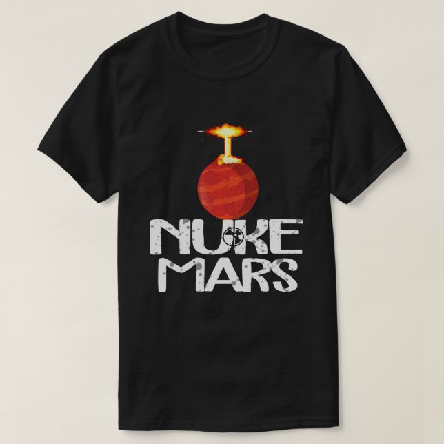 Camiseta Marte-de-camisa-vermelha (Frente do Design)