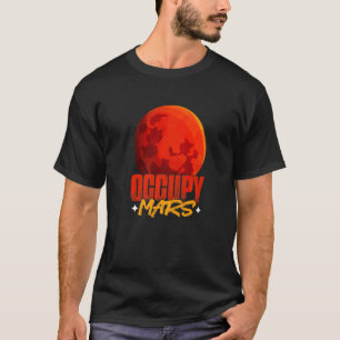 Camiseta Marte de Ciências do Planeta Occupy Mars