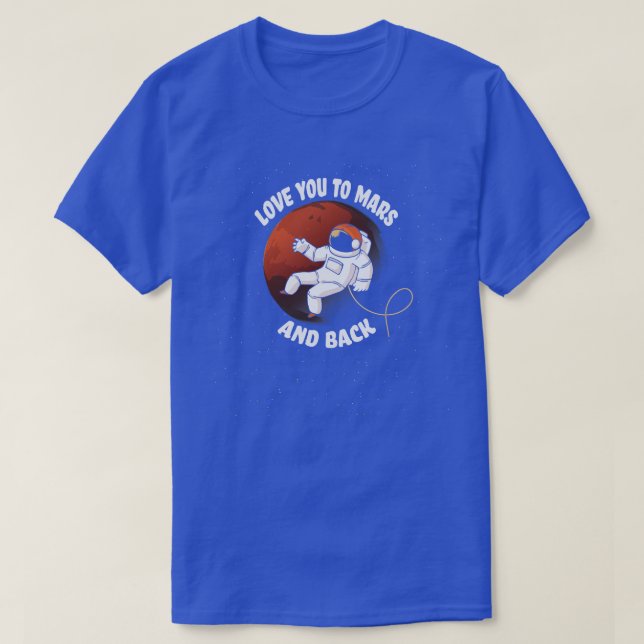 Camiseta Marte Engraçado Ocupa Planetas de Colonização Expl (Frente do Design)
