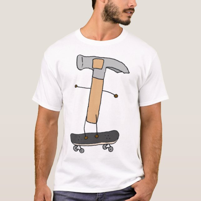 Camiseta martelado sk8r (cor) (Frente)