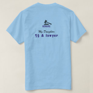 Camiseta Martelo de Advogado, Personalizado Cuidado Grad Hu