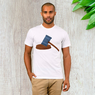 Camiseta Martelo de Juiz de Madeira Tribunal