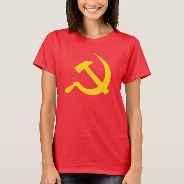 Camiseta Martelo e foice comunistas (Frente)