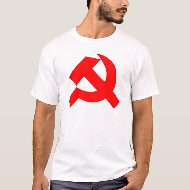 Camiseta Martelo e foice primitivos União Soviética CCCP (Frente)