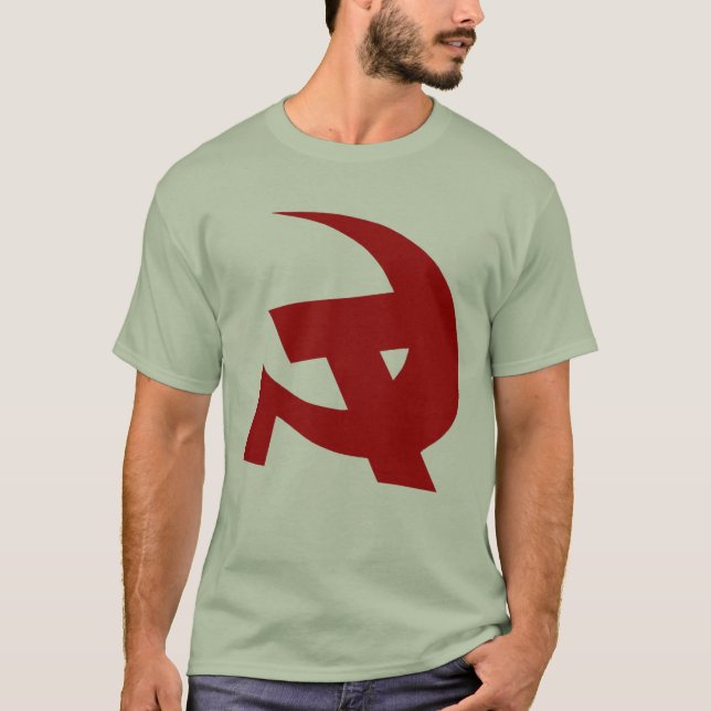 Camiseta Martelo & foice comunistas do estilo de DKP (Frente)