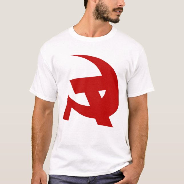 Camiseta Martelo & foice comunistas do estilo de DKP (Frente)