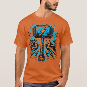 Camiseta Martelo Thunderous Mjolnir Inspirado em Super-Heró