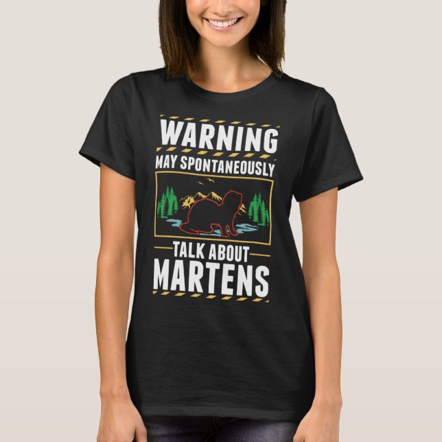 Camiseta Marten Badger Pine Marten (Frente)