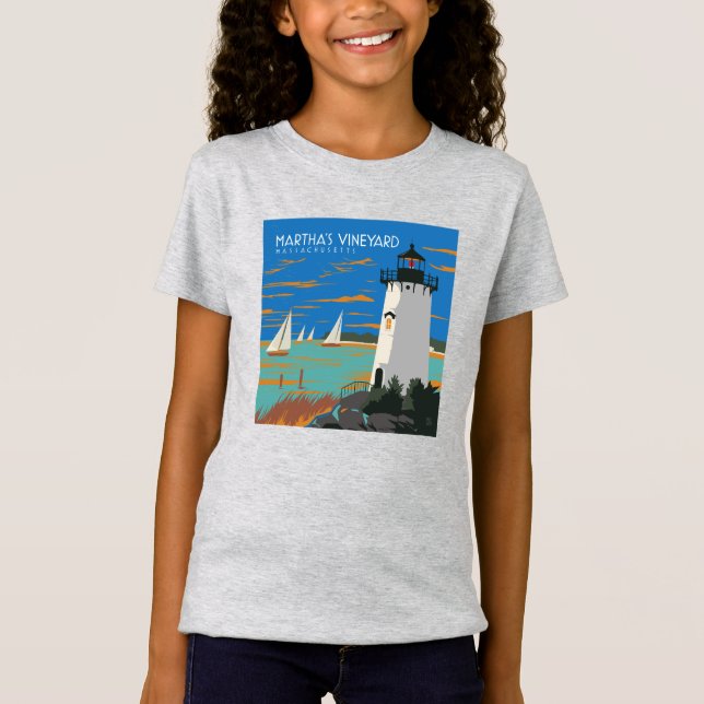 Camiseta Martha's Vineyard, Massachusetts | Farol (Frente)