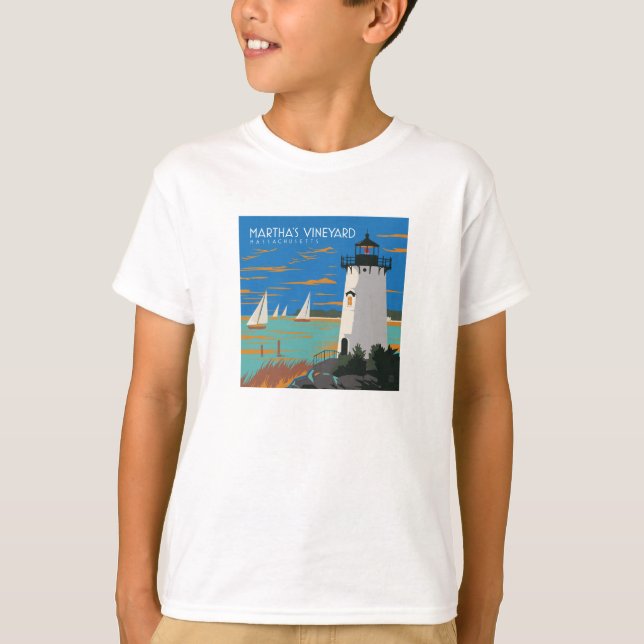 Camiseta Martha's Vineyard, Massachusetts | Farol (Frente)
