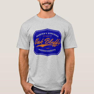 Camiseta Martha's Vineyard - Oak Bluff Tee em Azul/Laranja