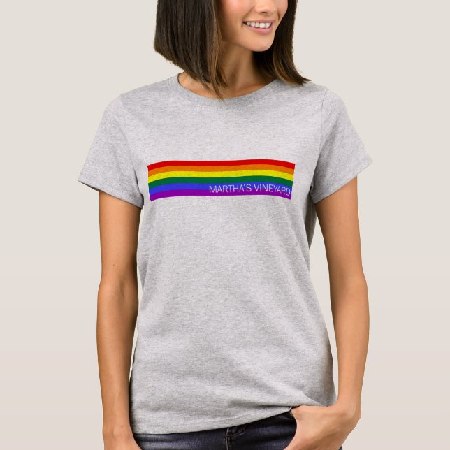 Camiseta Martha's Vineyard Rainbow Tee (Frente)