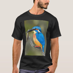 Camiseta Martim-pescador com peixe