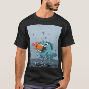 Camiseta Martim-pescador-de-cinto-branco-de-natal