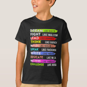 Camiseta Martin Black History Month Black Afro African