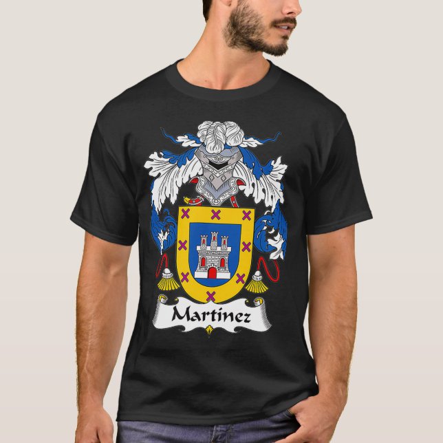 Camiseta Martinez Casaco da Guarda Familiar de Armas (Frente)