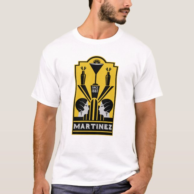 Camiseta Martinez Cocktail Art Deco (Frente)