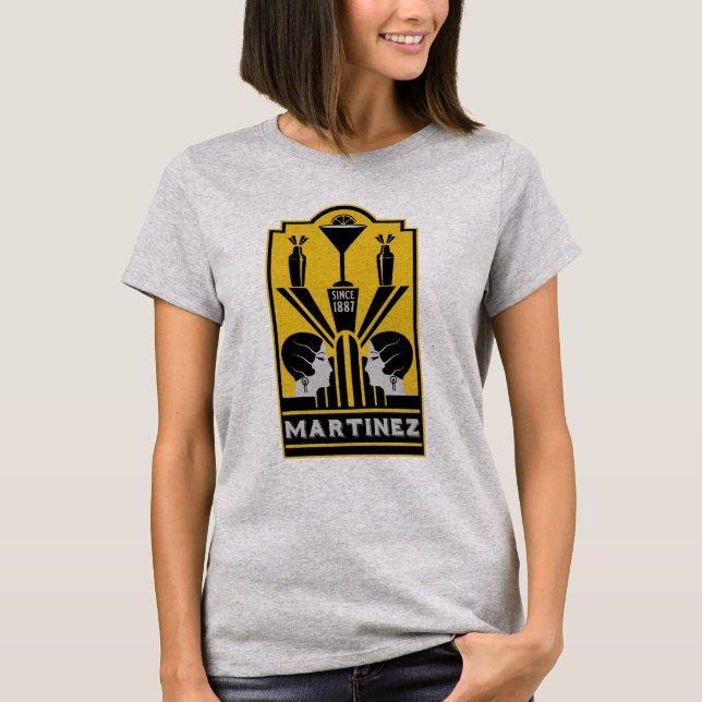 Camiseta Martinez Cocktail Art Deco (Frente)