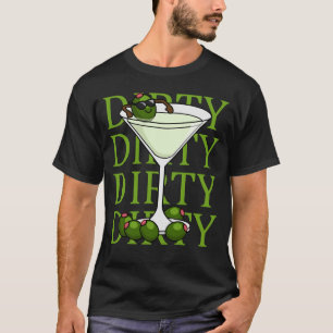 Camiseta Martini Dirty Martini Amante Cocktail Azeitonas Su