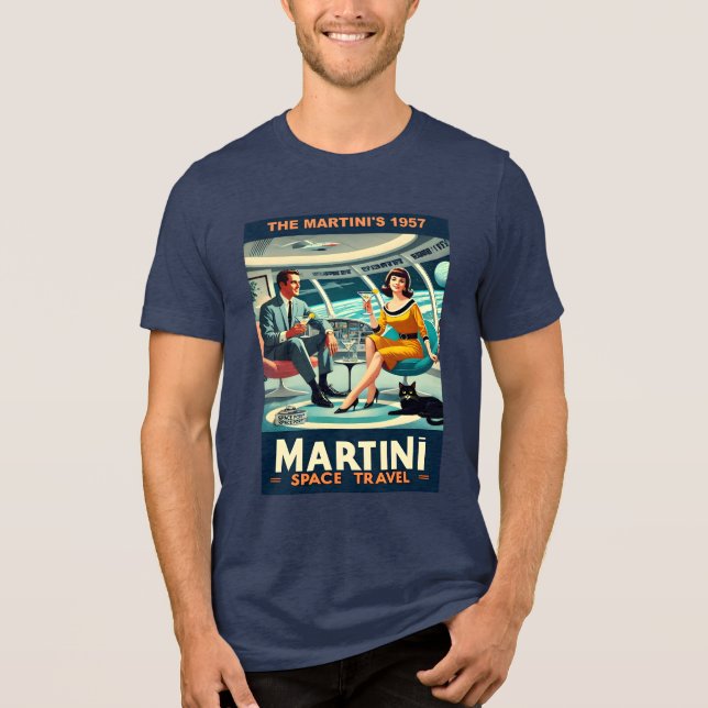 Camiseta Martini Space Travel Posters The Martini's 1957 (Frente)