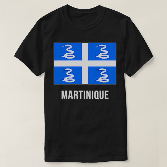 Camiseta Martinique Flag Martinican (Frente do Design)
