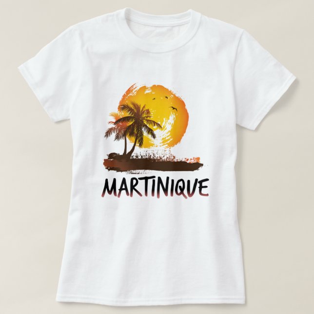 Camiseta Martinique grunge (Frente do Design)