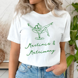 Camiseta Martinis Verdes & Matrimônio Caprichosos Desenhado