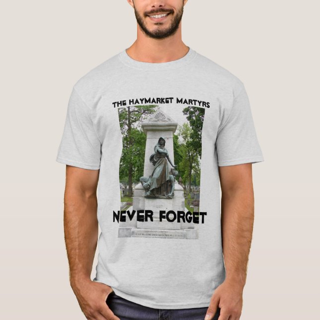 Camiseta mártir do haymarket (Frente)