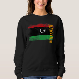 Camiseta Martuba Líbia Bandeira Para Homens Líbios Mulheres